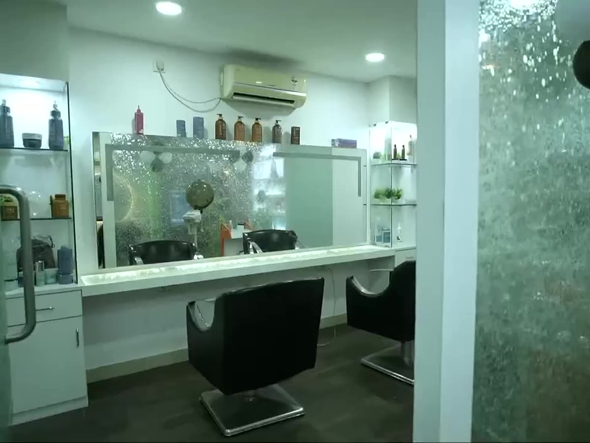 The styling floor at the salon